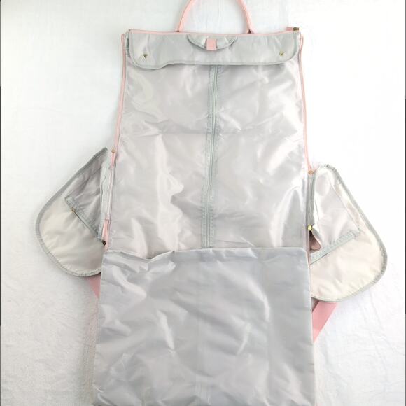 JenniBag Weekend Travel Bag Built In 54" Garment Bag Blush Pink - Picture 4 of 10